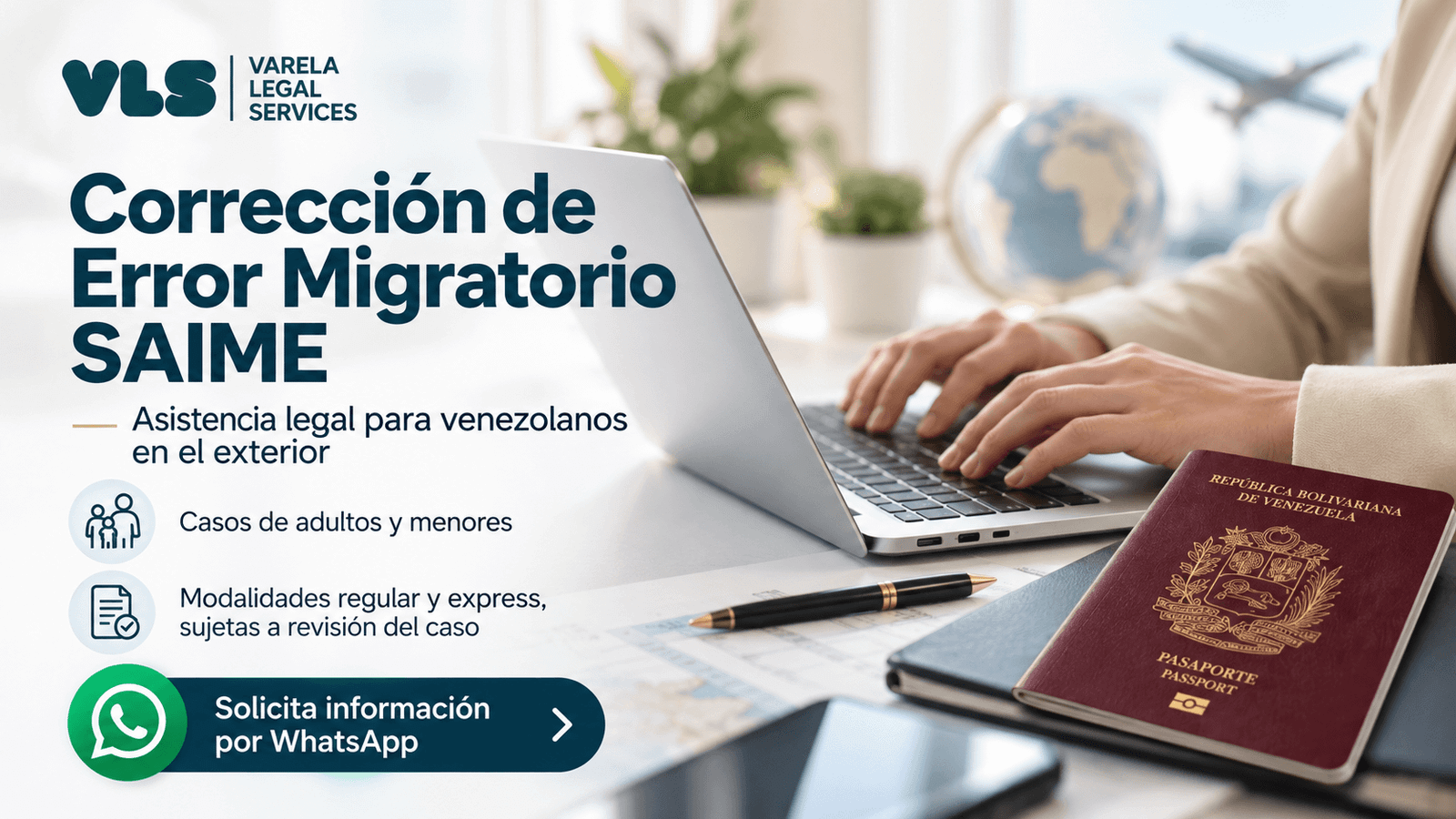 Corrección de Error o Condición Migratoria SAIME desde el Exterior - Imagen 2